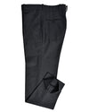 Pantalon en flanelle de laine gris foncé Dugdale