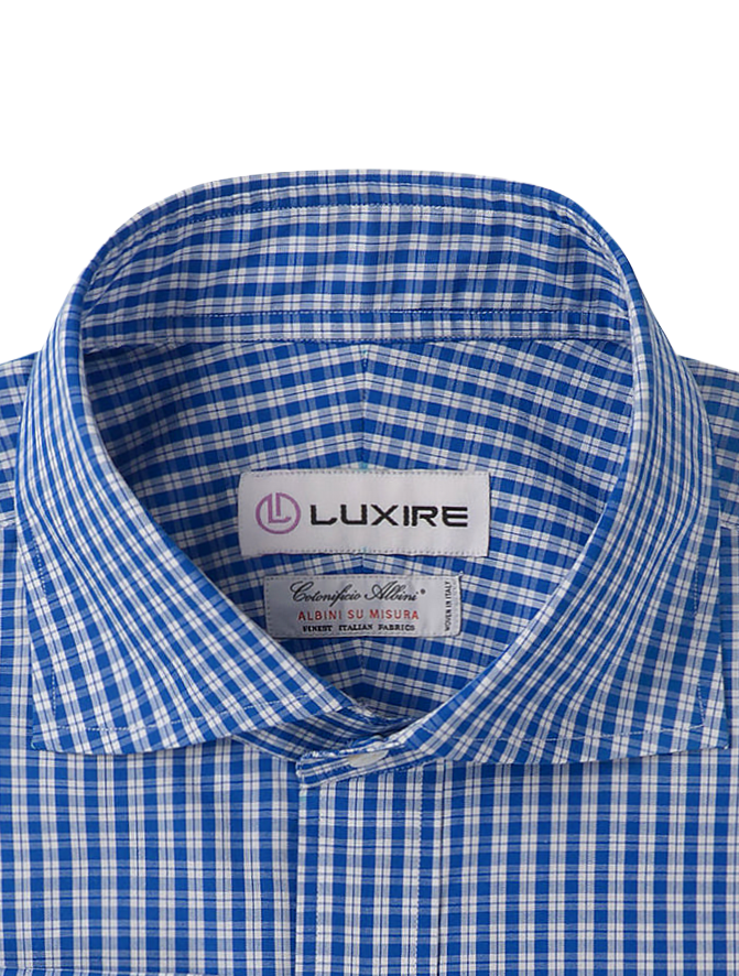 Lässiges Hemd mit Tartan-Karomuster von Albini Blue