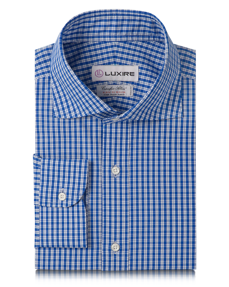 Lässiges Hemd mit Tartan-Karomuster von Albini Blue