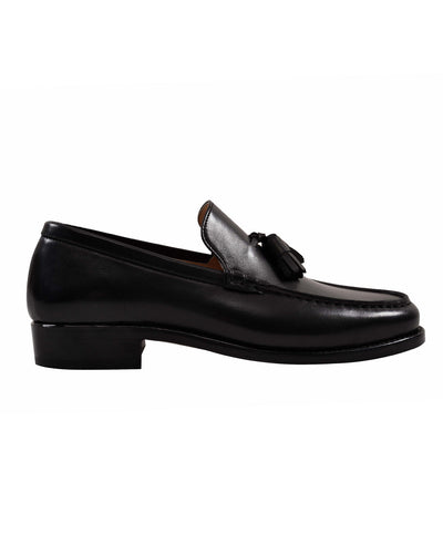 Loafer mit Quaste Schwarz