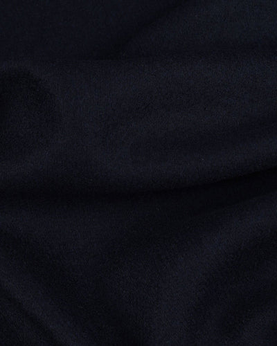 Dunkelblauer Woll-Twill-Deckmantel