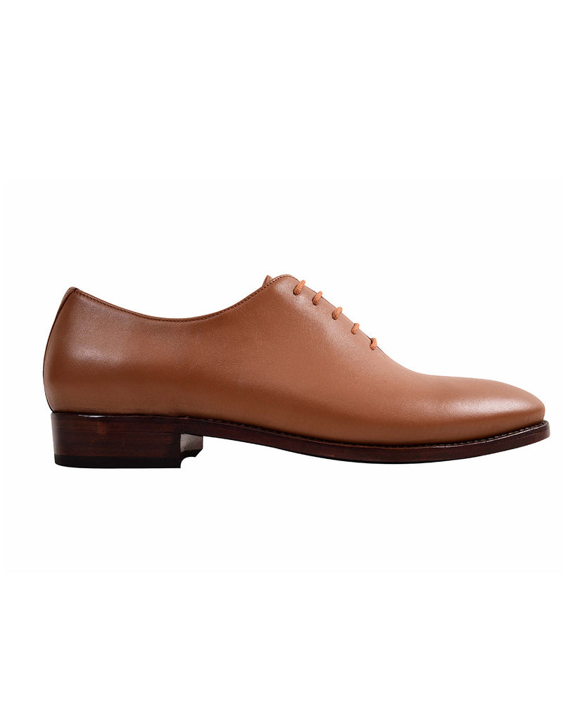 Wholecut-Oxfords Hellbraun
