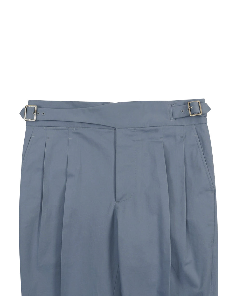 Gurkha-Hose in weicher blaugrauer Stretch-Twill-Hose