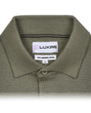 EZS Merino Wool Pale Olive  Long Sleeve Polo