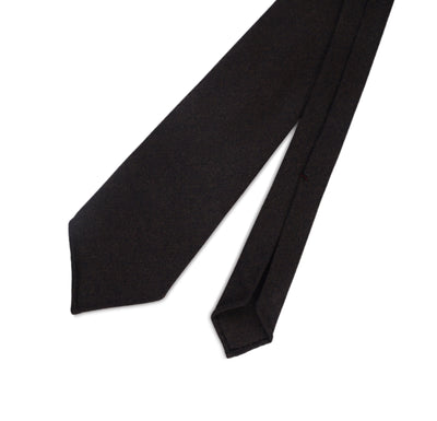 Dunkelschokoladenbraune Flanell-Krawatte