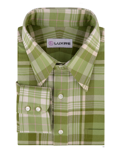 Twill Tartan Checks - Olivgrün
