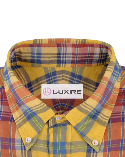 Weicher heller Sommer: Gelber roter Madras