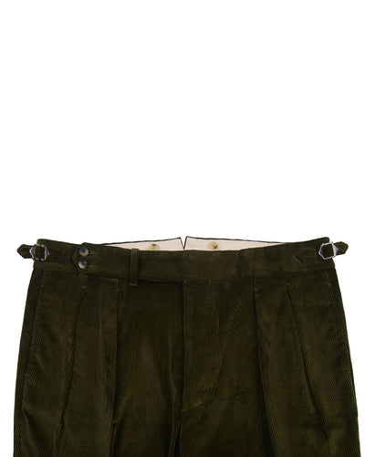 Velours côtelé olive Brisbane Moss DK