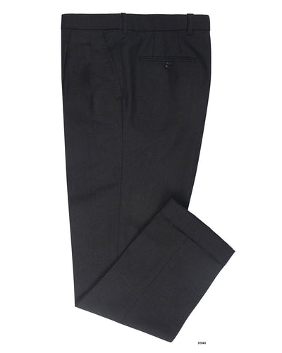 Dugdale Feine Kammgarnhose - Charcoal Plain