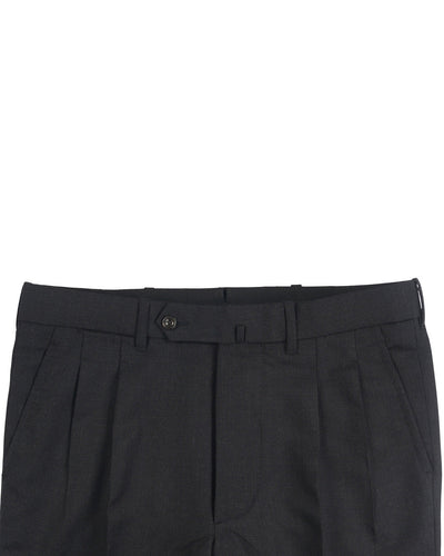 Dugdale Feine Kammgarnhose - Charcoal Plain