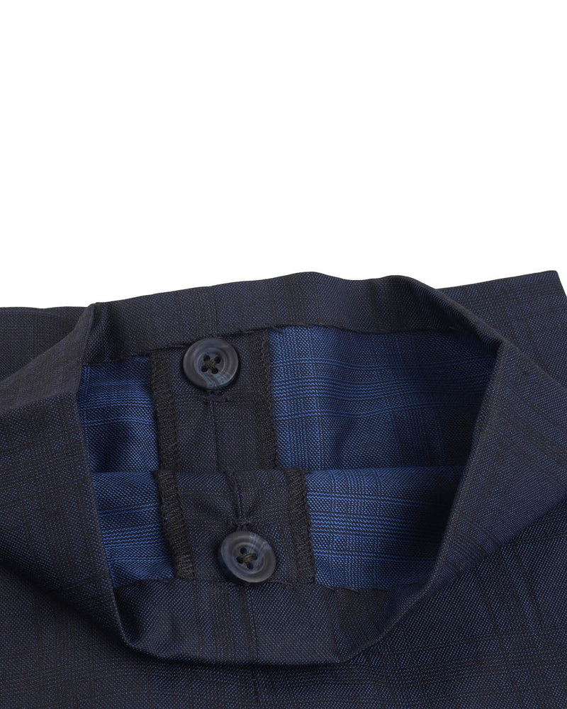 Drago Navy Checks Super 160er Wolle