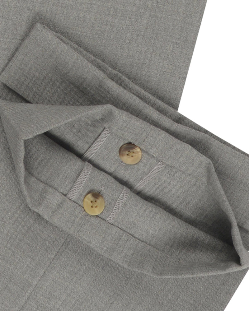 Holland & Sherry Crispaire Light Grey Solid