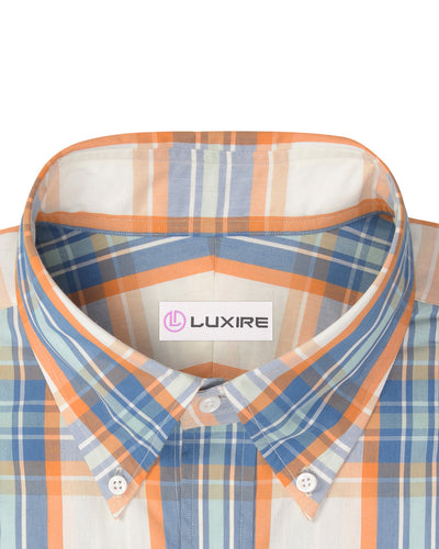 Orangeblaue Madras