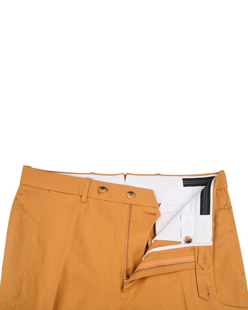Pantalon extensible jaune doré