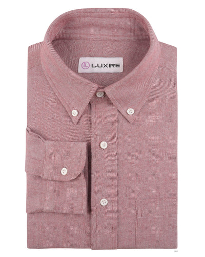 Flanelle en sergé rouge