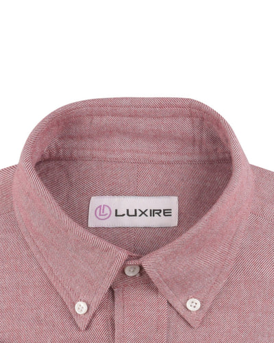Flanelle en sergé rouge