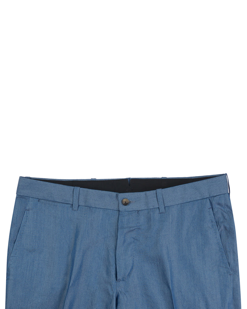 Blaue schlichte Baumwollhose
