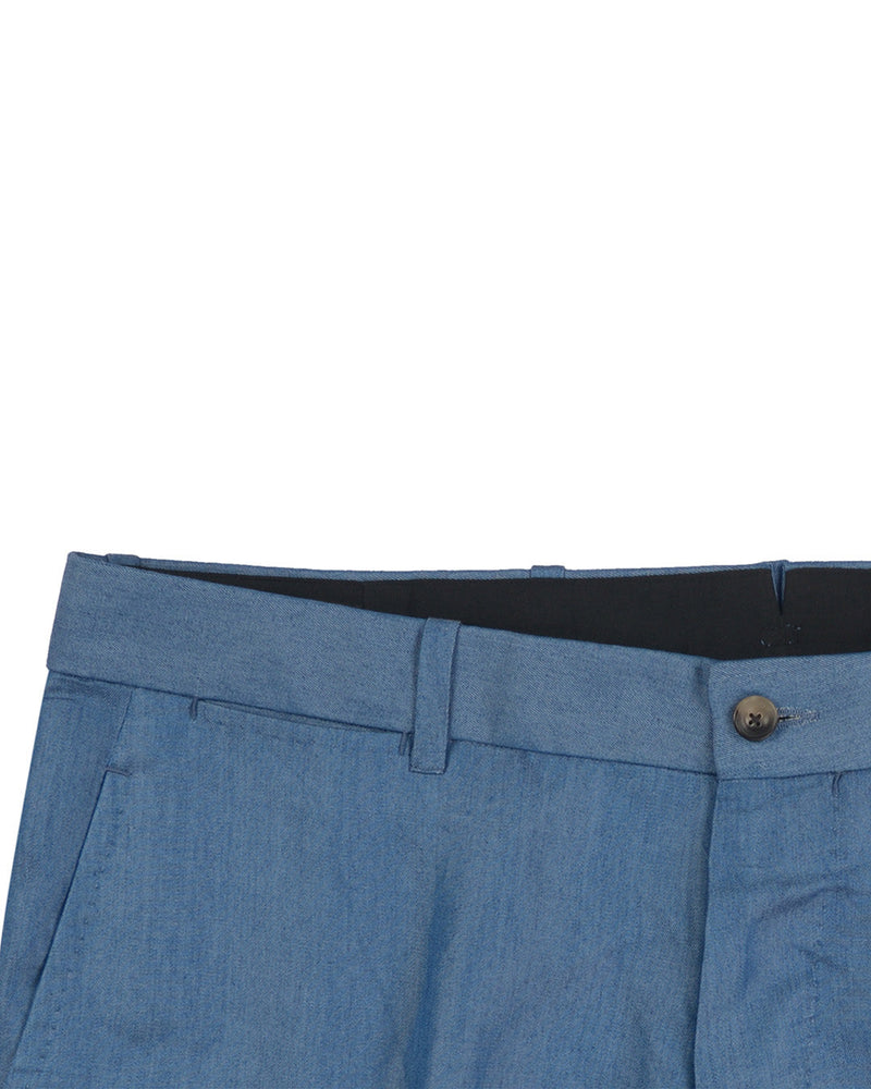Blaue schlichte Baumwollhose