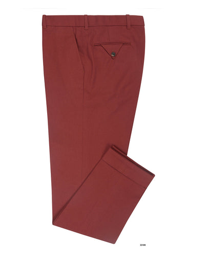 Sergé de coton Brisbane Moss Maroon Cavalerie