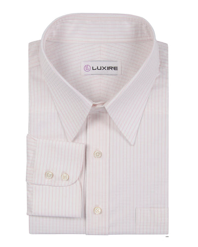 Glänzendes Twill mit Karomuster in Rosa und Weiß