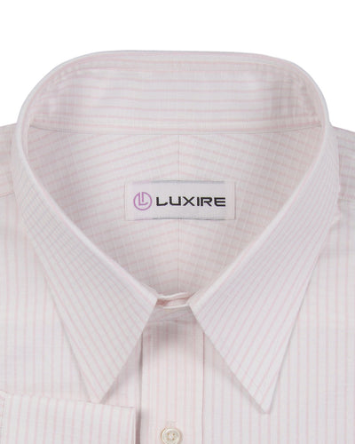 Glänzendes Twill mit Karomuster in Rosa und Weiß
