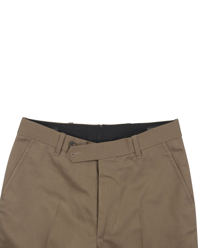 Dunkelbraune Twill-Chino