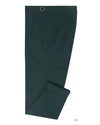 Pantalon en sergé souple vert bouteille