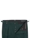 Pantalon en sergé souple vert bouteille