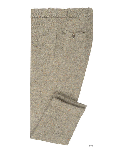 Molloy Plain Donegal Tweed Hose - Creme