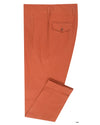 Chino aus weichem, orangefarbenem Twill
