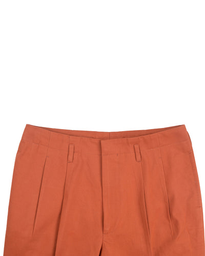 Chino aus weichem, orangefarbenem Twill