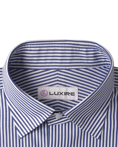 Indigo-Kleid Streifen