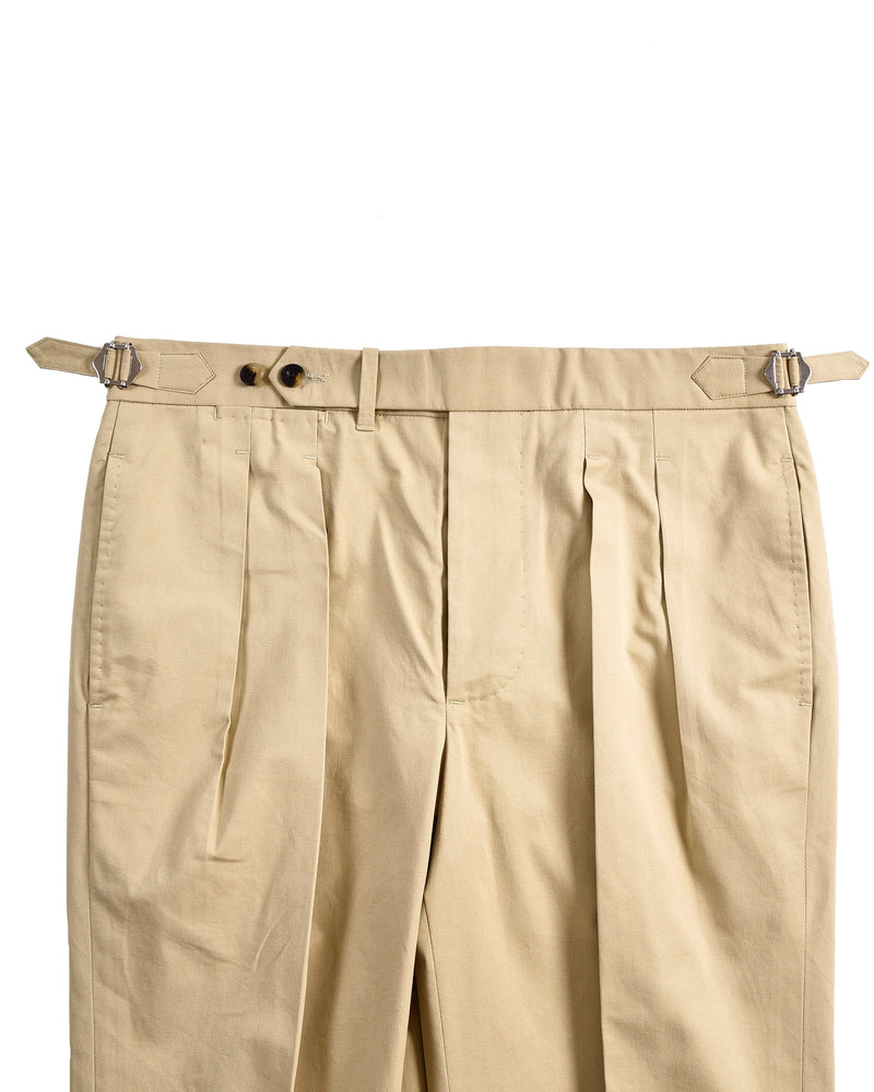 Chino uni beige foncé