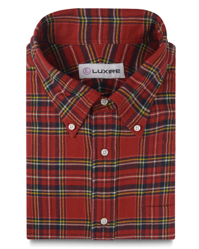 Klassische Karos in Rot und Marineblau