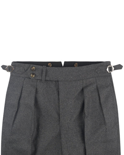 Holland Sherry Classic Kammgarn Flanell Wolle Grau