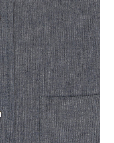 Chambray en denim bleu marine