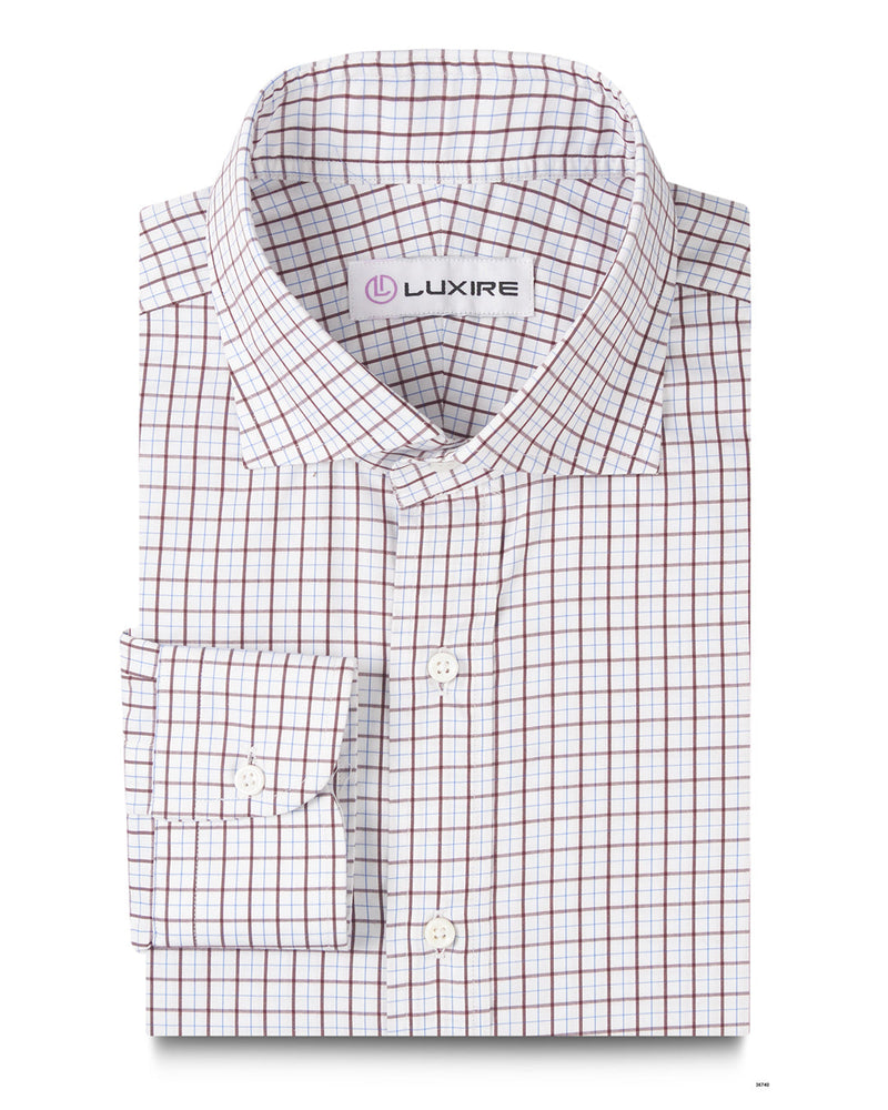 Tattersall Checks Marron Bleu