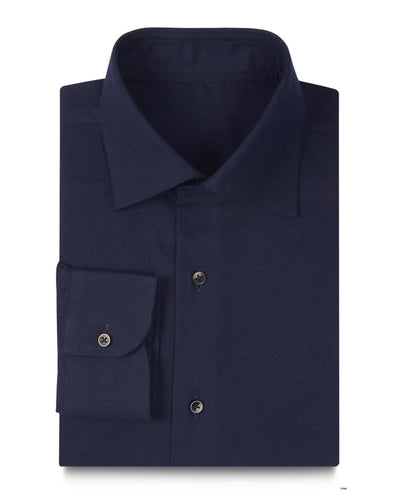 Cashmerello Alumo : Sergé de coton bleu marine foncé