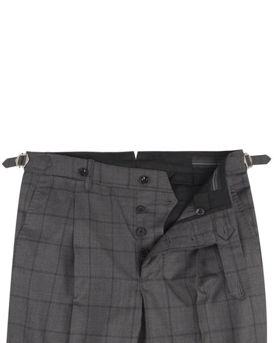 Drago : Super 160s Charcoal Checks