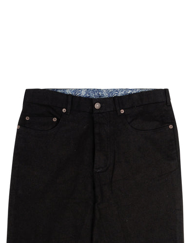 Sondrio Cotton : Twill denim épais noir