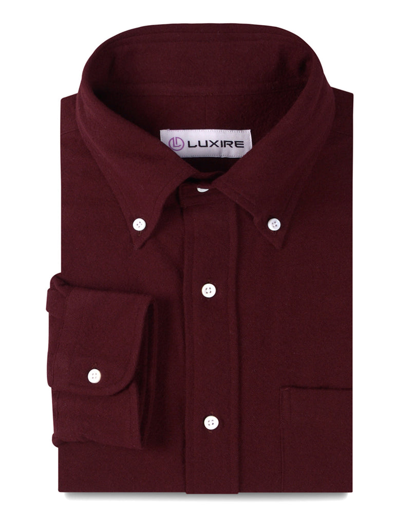 Flanelle de coton bordeaux