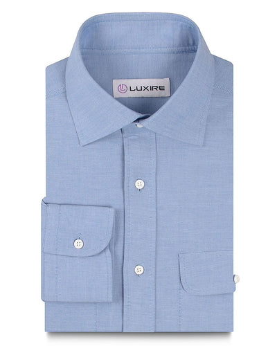 Brisbane Moss Chambray - Mittelblau