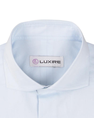 Zegna: Babyblauer Baumwolltwill