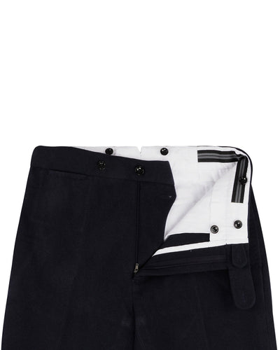 Sergé de coton épais Brisbane Moss Navy