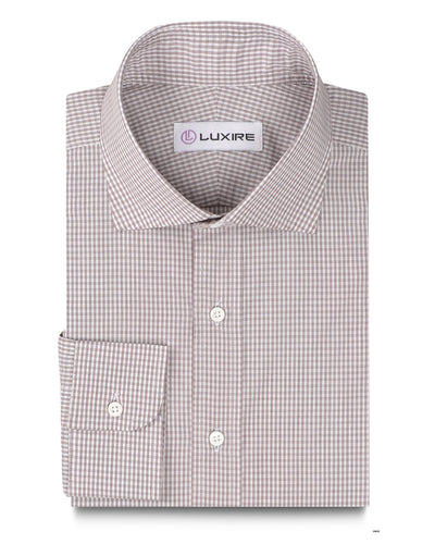 Sommerbrauner Micro-Gingham
