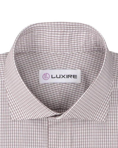 Sommerbrauner Micro-Gingham