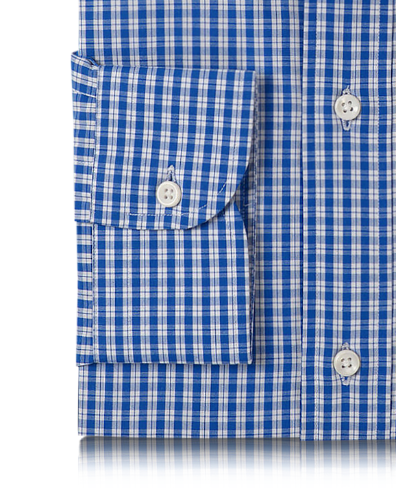 Lässiges Hemd mit Tartan-Karomuster von Albini Blue