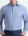 Chemise Oxford bleu persan