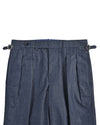 Navy Chambray Pant