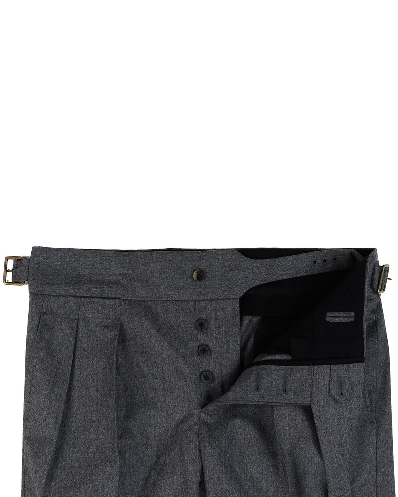 Gurkha-Hose in Vitale Barberis Canonico - Flanellgrau